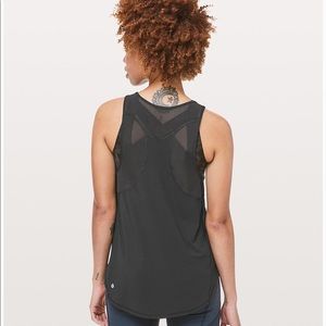 Lululemon Black Mesh Sculpt Tank II
